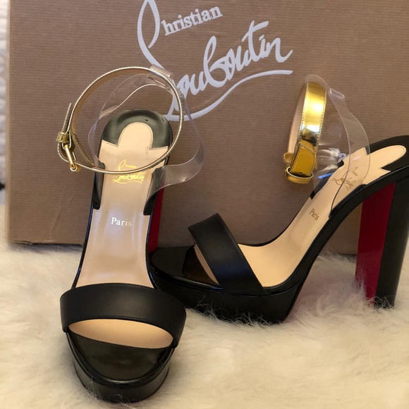 Christian Louboutin Shoes - New Christian Louboutin’s with gold ankle strap
